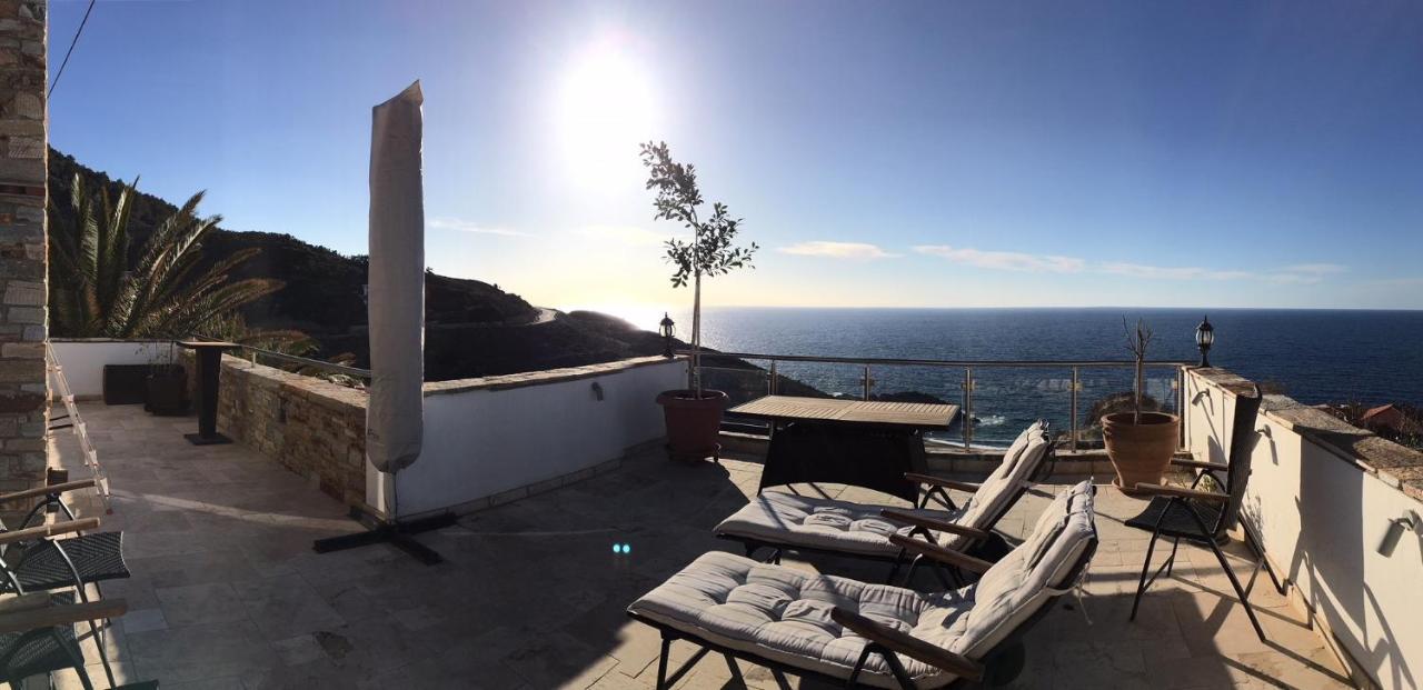 Astra-Ferienhaus Mit Grosser Dachterrasse Und Top-Ausstattung In Nas Armenistis  Luaran gambar