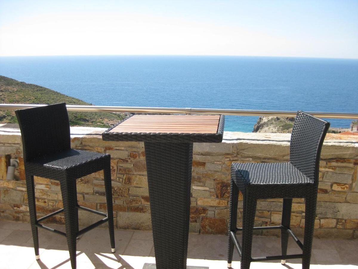 Astra-Ferienhaus Mit Grosser Dachterrasse Und Top-Ausstattung In Nas Armenistis  Luaran gambar